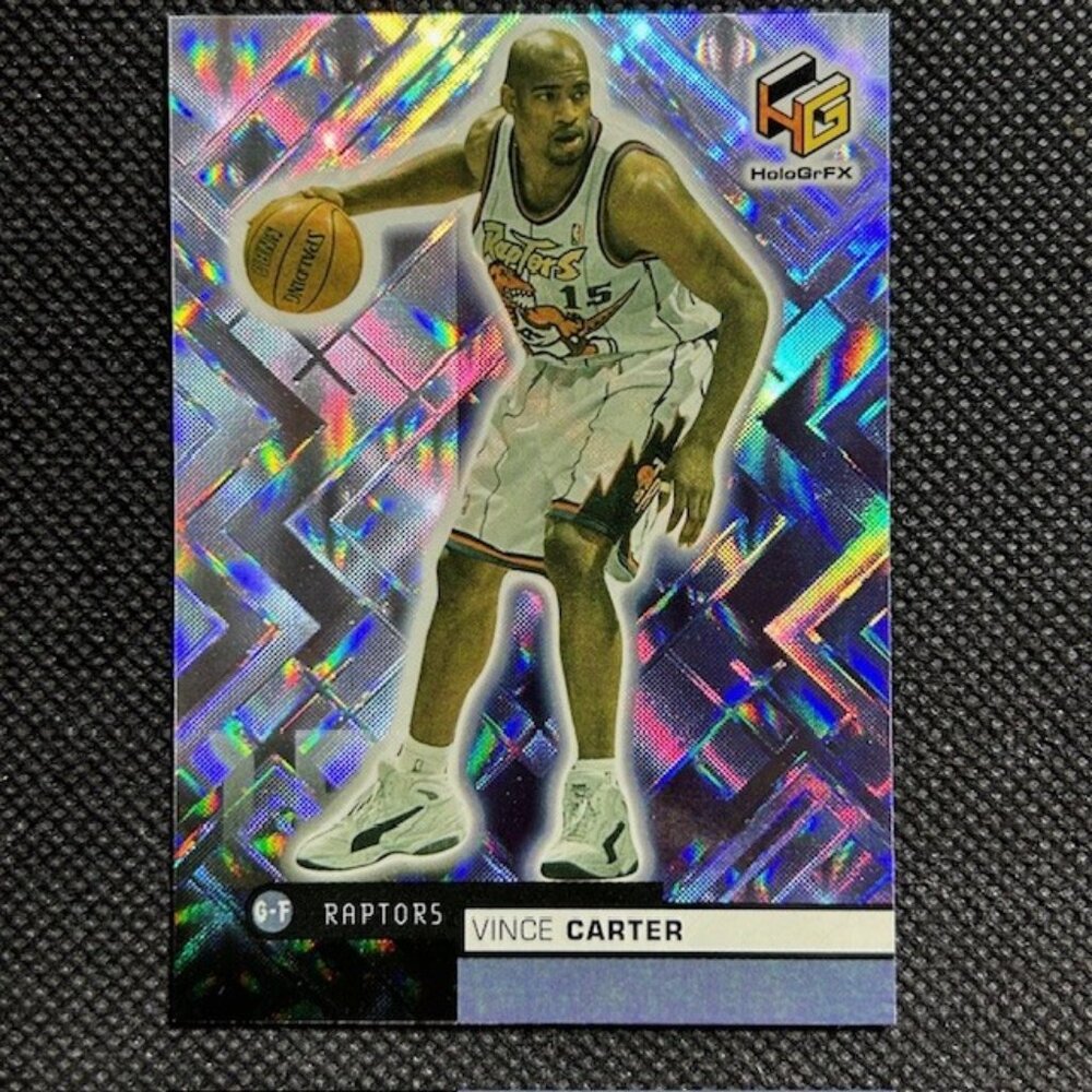 Vince Carter 1999-00 Upper Deck HoloGrFX #53 Toronto Raptors HOF